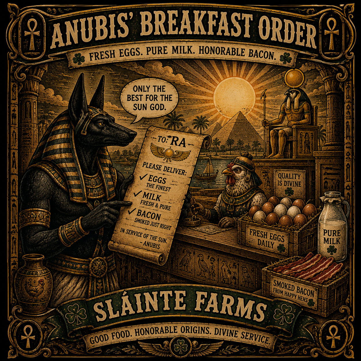 Anubis Ra Breakfast Order