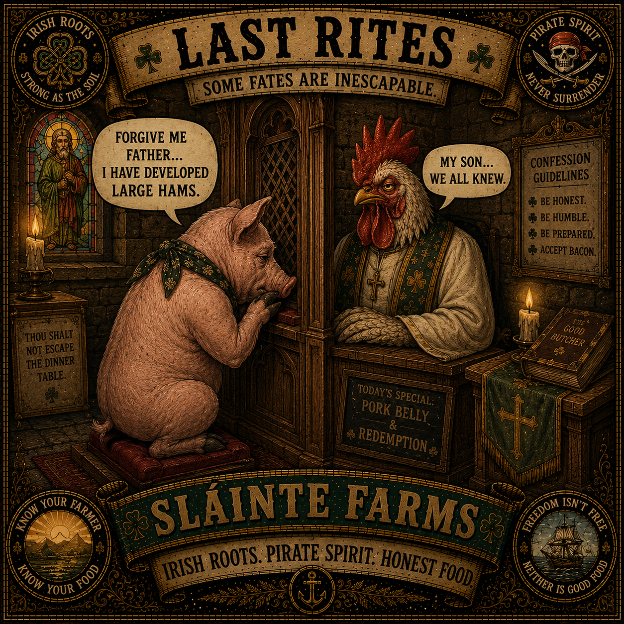 Pig Chronicles approved sticker artwork