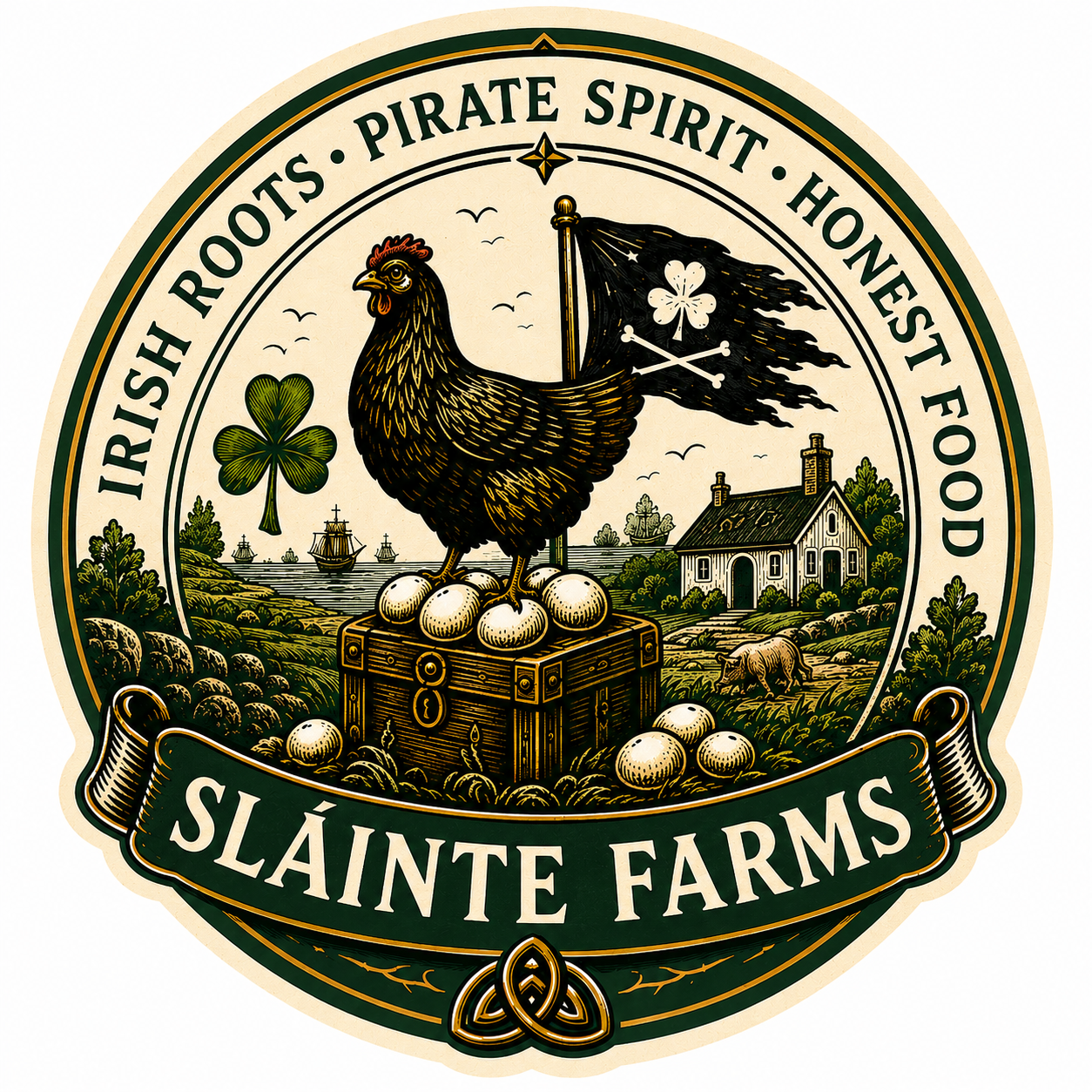 Sláinte Classics approved sticker artwork